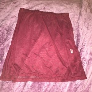 Red Mesh Skirt